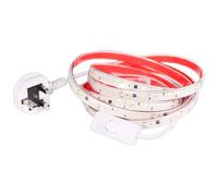 pcningled 2M Super Bright LED Strip Lights 220 230 240 Volt with ON Off Switch, 2 Metre SMD2835 Double Row LED Strips Lighting 6000K Cold White IP65 Waterproof (Cold White, 2M)