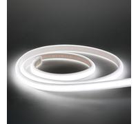 pcningled cob led Strip Light ip67 Waterproof 10m (32.8ft) cuttable 220V 10W AC Power 320 LEDs/m Outdoor led for Bedroom Wall Bookcase Shelf Workbench，etc (Cold White, 10M)