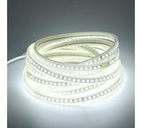 pcningled External led Strip Light 3m Newly Upgraded SMD 5730 220V IP67 Waterproof 120 LEDs/M 9W/M Cuttable Every 1M Ultra Bright Flexible Lighting for Indoor and Outdoor Use (Cold White, 3M)