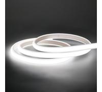 pcningled Outdoor Strip Lights Waterproof 5m led Strip Light IP67 Waterproof AC 220V 10W Cuttable 320 LEDs/m Super Bright for Sauna Bathroom Cabinet and Kitchen 6000K (Cold White, 5M)