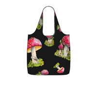 Pcoiuyb Pattern Of Red Fly Agaric,Shopping Bags Reusable Grocery Bags Foldable Tote Bags Large Capacity Storage Bag