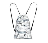 Pcoiuyb Sausage Dog, Drawstring Sackpack Unisex String Bag Sport Gym Bag Casual Daypack Foldable Drawstring Backpack