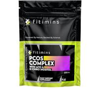 PCOS Complex 2200mg | All-in-One PCOS Supplement with Myo-Inositol, D-Chiro Inositol, Folic Acid | Hormonal Balance, Antioxidant, Fertility Supplement | 60 Vegan Capsules, 15 Day Supply | Fitimins
