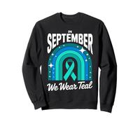 PCOS Fighter Teal PCOS Awareness Month September Sweatshirt