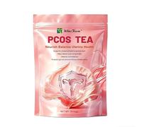 PCOS Tea - Herbal Tea with Black Cohosh, Raspberry Leaf & Spearmint - Caffeine-Free Botanical Blend for Women's Wellness - 30 Tea Bags, 90g