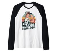 PCOS Warrior Women PCOS Awareness Raglan Baseball Tee
