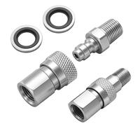 PCP 8mm Quick Disconnect Fittings Set Male & Female, 1/8 NPT Thread Quick Release Fittings Charging Adapter for PCP Air Rifles Pneumatic Equipment