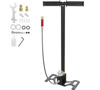 PCP Gun Pump 3 Stage Hand Pump, 6000 PSI High Pressure, Stirrup Pump with High Grade Stainless Steel for PCP Cylinder Airgun Rifle, Scuba Tank, Paintball