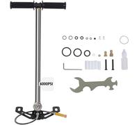 PCP Stirrup Pump Airguns Rifle Filling Stirrup Pump, High Pressure Hand Pump 3 Stage 6000 PSI for Paintball, PCP Cylinder & Pistols, Scuba Diving, Stainless Steel by Poweka