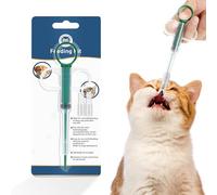 PCpetclear Pet Pill Dispenser, 2 Different Soft Food Grade Silicone Tip, Manually Control The Speed, Gentler, Reusable, Durable, Lightweight & Portable for Feeding Small Cats Dogs Animals