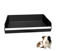 pcprbfk Guinea Pig Litter Box for All C&C and Midwest Cages,Guinea Pig Bedding Litter Box,Guinea Pig Kitchen Area Keep The Guinea Pig Cage Clean and Tidy. (Black, Midwest)