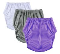 Pcs Adult Diaper Cover,Incontinence Panties Waterproof Leakproof Plastic Pants for Adults Diapers Reusable Incontinence Underwear for Women Men