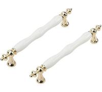 Pcs Ceramic Vintage Door Handle Cabinet Door Handles Furniture Kitchen Drawer Handles For Cupboards Bars White 160mm