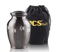 PCS Pet Memorial Cremation Urns for Dogs and Cats Ashes, Dog Keepsake Urns for Ashes with Paw Prints-Large