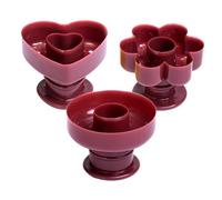 Pcs Round Donut Molds Heart Flower Shape PP Dessert Fondant Cake Molds