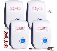 pcs Ultrasonic Pest Repeller; Ultrasonic Pest Repeller Plug In; Indoor Pest Control For Mosquitoes; Insects; Mice; Spiders; Crawlers; Ants