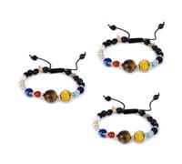 Pcs Unique Beaded Bangle The Nine Planets Universe Bracelet for Women Men