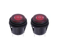 Pcs Waterproof Marine Toggle Car Switch 3 Position Spdt Rocker Switch for Automotive Electrical Control 1.25 Inch Round Button