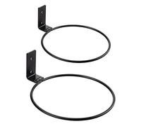 Pcscevcr 2Pcs Flower Pot Holder Ring, Wall Mounted Metal Planter Bracket, Foldable Planter Hook Flower Pot Rack Hanger, for Home Garden Balcony (4 Inch)