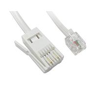 PCSL Brand - BT Plug to RJ11 ~ SKY Satelite Box Telephone/Modem Cable - 20m White, for use with SKY/SKY + / SKY PLUS/SKY HD