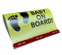 PCSL Car Tag Label - Car Tuning and Styling - Fun Novelty Funny Logo for Cars Vans Motorhome Truck (Style 3 - Baby On Board)