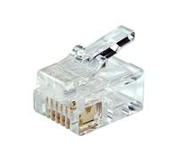 PCSL® RJ11 / RJ12 Crimp Ends/Connectors/Plugs for Crimping Telephone & ADSL Cables (RJ12 Plug - 6P6C - Pack 50)