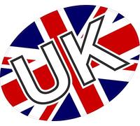 PCSL Self Adhesive UK Sticker for Car Van Lorry when driving abroad. Replaces GB Sticker (Union Jack)