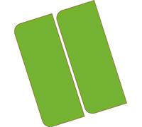 PCSL Vehicle/Car Number Plate - Vinyl Stickers - NO EU Flag Brexit - Pack of 2 (Front/Rear) (Green EV Blank)