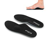 PCssole Insole High Arch Foot Support Soft Medical Functional Orthotics Insole Insert for Flat Feet,Plantar Fasciitis,Feet Pain, UK-M7-26cm, Black