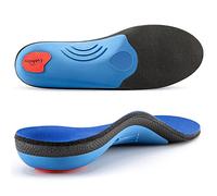 PCSsole Pro Orthotic Insoles - Heavy Duty 240+ lbs Arch Support Shoe Insert for Flat Feet & Heel Pain Relief - All-Day Standing Comfort, Blue, 26.1CM