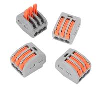 PCT Push-Type Quick Connect Terminals, 50-Pack, for Hard Soft Wires, Parallel Connectors, Thickened Copper Spring Terminals & Kits(PCT-213 (50 Pieces))
