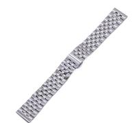 PctkeLsend 16、18、20、22mm Solid Stainless Steel WatchBand，fit for most flat mouth watches，Men And Women Watch Accessories(Silver,16mm)