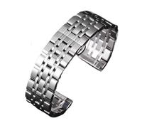 PctkeLsend 16-22mm Solid Stainless Steel Flat interface Watch Band fit for Tissot/Citizen/Seiko/Rolex/Omega(Silver,18mm)
