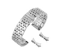 PctkeLsend 16-22mm Universal Solid Stainless Steel Watchband Men women(Silver,20mm)