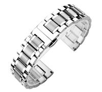 PctkeLsend 18/19/20/21/22/23/24mm Men Women Universal Stainless Steel WatchBand fit for most flat mouth watches(Silver,20mm)