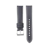 PctkeLsend 18/19/20/22mm Sailcloth Waterproof Fabric Qucik Release Watchband fit for most flat mouth watches(Black wh line 1,19mm)