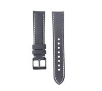 PctkeLsend 18/19/20/22mm Sailcloth Waterproof Fabric Qucik Release Watchband fit for most flat mouth watches(Black wh line 2,19mm)