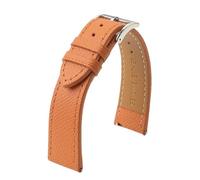 PctkeLsend 18/19/20/22mm Sport Vintage Leather Quick Release Watchband Watchband fit for Omega/Seiko(Orange or line,19mm)