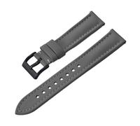 PctkeLsend 18/20/22mm Sport Waterproof PVC Leather Fabric Quick Release Watchband fit for Most diving watches(Gray-Black Buckle,18mm)