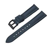 PctkeLsend 18/20/22mm Sport Waterproof PVC Leather Fabric Quick Release Watchband fit for Most diving watches(Blue-Black Buckle,22mm)