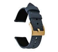 PctkeLsend 18/20/22mm Unisex Waterproof PVC Fabric Quick Release Watch Strap fit for Universal Watch Band(Blue-Gold Buckle,20mm)