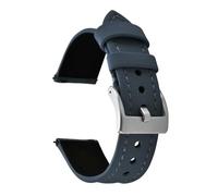 PctkeLsend 18/20/22mm Unisex Waterproof PVC Fabric Quick Release Watch Strap fit for Universal Watch Band(Blue-Silver Buckle,18mm)