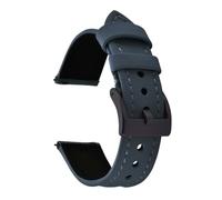 PctkeLsend 18/20/22mm Unisex Waterproof PVC Fabric Quick Release Watch Strap fit for Universal Watch Band(Blue-Black Buckle,22mm)
