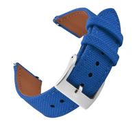 PctkeLsend 18/20/22mm Waterproof Sailcloth Quick Release Sports WatchBand fit for most flat mouth watches(Blue-Buckle1,18mm)