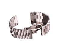 PctkeLsend 18/20/22mm Women Men Stainless Steel Solid Watchbands fit for most flat mouth watches(20mm)