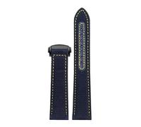 PctkeLsend 19-22mm Canvas Nylon Watchband Metal folding buckle Fit for Omega Seamaster 300 and Speedmaster AT150 Snoopy 310.32 Series(Blue yellow black,19mm)