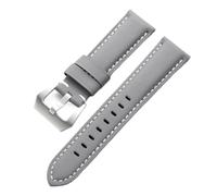 PctkeLsend 20/22/24/26mm Men’s Nylon Canvas Watchband Fit for Omega/Blancpain/Panerai(Grey white,24mm)