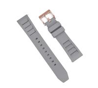 PctkeLsend 20、22mm FKM sports waterproof diving quick release universal wristband fit for most flat mouth watches(Gray 4,22mm)