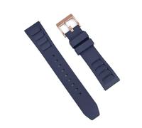 PctkeLsend 20、22mm FKM sports waterproof diving quick release universal wristband fit for most flat mouth watches(Blue 4,22mm)