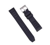 PctkeLsend 20、22mm FKM sports waterproof diving quick release universal wristband fit for most flat mouth watches(Black 1,22mm)